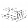 VGRADNA NAPA FABER FLEXA NG GLASS LUX BK A60