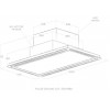 stropna vgradna napa ELICA HILIGHT-X H16 WH/A/100, bela, 100 cm