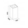 Napa FALMEC Mira TOP 40 cm Inox