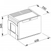 Sorter odpadkov FRANKE CUBE 50 stransko odpiranje z vrati omarice 14L + 2x 8L