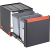 Sorter odpadkov FRANKE CUBE 40 stranko odpiranje z vrati omarice 2x 14L