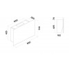 Stenaks napa FALMEC Cover 85 cm Bela