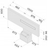 Napa FALMEC Air wall 150 cm - Desni