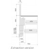 Napa FALMEC Air wall 150 cm - Desni