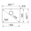 Fraganit Korita FRANKE MRG 110-52 Črna mat - Rocni ventil s crnim ventilom