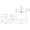 Fraganit Korita FRANKE MRG 110-72 Črna mat - Rocni ventil s crnim ventilom