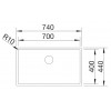 Pomivalno korito BLANCO CLARON 700-IF Dark Steel 527837
